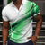 billiga Grafisk polo-Herr POLO Shirt Golftröja Kurva Nedvikt Ljusgul Svart Gul Rubinrött Mörkgrön 3D-tryck Gata Dagligen Kortärmad 3D Button-Down Kläder Mode Ledigt Bekväm