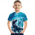 billige Guttens 3D Dyr-Barn Gutt T skjorte T-skjorte Grafisk Dinosaur Astronaut Kortermet Crewneck Barn Topp utendørs 3D-utskrift Sport Mote Kul Sommer Svart 3-12 år