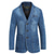 abordables vêtements d&#039;extérieur en jean-Homme Veste en denim Sortie Manteau Casual Quotidien Veste non imprimable Couleur unie Bleu Ciel Bleu Marine