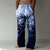 cheap Printed Pants-Men&#039;s Trousers Summer Pants Beach Pants Drawstring Elastic Waist 3D Print Skull Graphic Prints Comfort Casual Daily Holiday Streetwear Hawaiian Yellow Blue