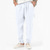 cheap Linen Pants-Men&#039;s Linen Pants Trousers Summer Pants Beach Pants Drawstring Elastic Waist Pleats Plain Comfort Breathable Casual Daily Holiday Linen / Cotton Blend Fashion Classic Style Black White