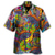 cheap 3D Pattern-Men&#039;s Hippie Colorful Mushroom Shirt Summer Hawaiian Shirt Button Up Shirt Short Sleeve Sports Fashion Streetwear Outdoor Casual Hawaiian Summer Spring Cuban Collar Print Black Blue Purple