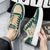 cheap Men&#039;s Sneakers-Men&#039;s Casual Bandana Print Sneakers – Blue and Beige Lace-Up Shoes with Lightweight Sole for Daily Streetwear
