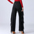 cheap Pants-Latin Dance Pants  Ballroom Dance Ruffles Pure Color Waisted Splicing Women's Performance Training High Spandex