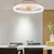 cheap Ceiling Fan Lights-LED Ceiling Fans with lights Crystal Chandeliers Dimmable with Remote Contral 20&quot; Flush Mount Ceiling Lamp Metal Chandelier Bedroom Living Room
