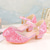 cheap Kids&#039; Princess Shoes-Girls&#039; Sparkly Glitter Dress Shoes – White Mary Jane Heels with Moon Charm Strap for Weddings, Parties, and Formal Events