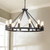 cheap Pendant Lights-LED Pendant Light Vintage Painted Metal Chandelier Lighting, with 6/8/10/12 Lights, Rustic Vintage Farmhouse Chandelier Lighting, Carriage Wheel Pendant, Black