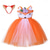 preiswerte Kostüme für Mädchen-Tiere Fuchs Kleid Blumenmädchenkleid Tüllkleider Königstag Cosplay Film Cosplay for Mädchen Kinder Kindertag Maskerade