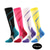 abordables calcetines de hombre-Hombre 3 pares Calcetín Calcetines de compresión Negro Blanco Color Bloque de color Sobre la pantorrilla Casual Diario Básico Medio Verano Primavera Otoño Elegante Tradicional / Clásico