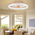 cheap Ceiling Fan Lights-LED Ceiling Fans with lights Crystal Chandeliers Dimmable with Remote Contral 20&quot; Flush Mount Ceiling Lamp Metal Chandelier Bedroom Living Room