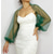 economico impacchi per gli invitati al matrimonio-Bolero in rete Manica lunga a sbuffo Ruffles Vedere attraverso Coprire Shrug Tulle Bolero Abbigliamento da sposa Organza Ospite di nozze Moda Wrap da donna Protezione solare Tutto abbinato Primavera
