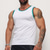 preiswerte Fitness Tank-Tops-Herren Tank Top Shirt Unterhemden Ärmelloses Hemd Farbblock Rundhalsausschnitt Sport &amp; Natur Urlaub Ärmellos Gitter Bekleidung Modisch Täglich Sport