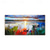 cheap Landscape Paintings-Handmade Oil Paintings Canvas Wall Art Decoration Modern Abstract Colourful Auspicious Clouds Landscape for Living Room Home Decor Rolled Frameless Unstretched Painting