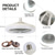 preiswerte Deckenventilator-Leuchten-Deckenventilator mit Licht-Fernbedienungskabel, E26-Fassung, inklusive 10-Zoll-Deckenventilator, dimmbar, 3 Lichtfarben und 3 Geschwindigkeiten, flacher LED-Unterputz-Deckenventilator für die Küche