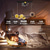 voordelige Plafondventilatorverlichting-plafondventilator met 360° draaibare zonsondergang lampvoering design app&amp;amp; afstandsbediening 100cm 5-lichts dimbaar 6 windsnelheden moderne plafondventilator voor slaapkamer, woonkamer, kleine