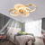 cheap Ceiling Fan Lights-Ceiling Fan with Light Dimmable Circle Design Crystal 62cm 6 Wind Speeds Modern Ceiling Fan for Bedroom, Living Room App &amp; Remote Control 110-240V