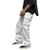 cheap Cargo Pants-Men's Cargo Pants Cargo Trousers Elastic Waist Multi Pocket Solid Color Daily Weekend Streetwear Stylish Black White