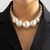economico Collane-Collana di fili Perle finte Per donna Di tendenza Personalizzato Lusso Perline Di forma geometrica Collana Per Matrimonio Fidanzamento Graduazione