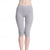 baratos Leggings lisas-Mulheres Calças de ioga Proteção Solar Compressão abdominal Butt Lift Cintura Alta Ioga Ginástica Treino de Ginástica Legging Capri Calças Violeta Preto Branco Esportes Roupas Esportivas Elasticidade