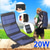 voordelige Voeding-20w draagbare zonnelader 5v opvouwbaar zonnepaneel met usb-poort compatibel met mobiele telefoon digitale slr powerbank voor buiten kamperen wandelen rv trip