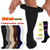 baratos meias masculinas-6 pares de meias esportivas de compressão atléticas longas masculinas femininas respiráveis confortáveis antiderrapantes secagem rápida ginástica treino basquete corrida treinamento ativo jogging esportes nylon preto branco cinza