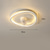 billiga Takfläktlampor-takfläkt med ljus app&amp;amp; fjärrkontroll 50cm dimbar 6 hastigheter sputnik design projektion takfläkt metall modern stil sputnik målade ytskikt led modern 110-240v
