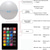 cheap Underwater Lights-Pool Light Floating Pool Ball Light Color Changing with Remote Control 16 RGB Dimmer Night Light IP65 Waterproof Battery Powered Hot Tub Light Pool Garden Party Luminous Decoration