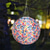 abordables Luces de paisaje-Luz de globo de estilo chino, energía solar para exteriores, linterna impresa de 12 pulgadas y 30 cm, lámpara colgante ip65, luz led de nailon resistente al agua para exteriores, jardín, fiesta,