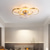 cheap Ceiling Fan Lights-Ceiling Fan with Light Dimmable Circle Design Crystal 62cm 6 Wind Speeds Modern Ceiling Fan for Bedroom, Living Room App &amp; Remote Control 110-240V