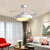 preiswerte Deckenventilator-Leuchten-Deckenventilator mit Lichtkreis-Design-App&amp;amp; Fernbedienung 108 cm dimmbar 6 Windgeschwindigkeiten moderner Deckenventilator für Schlafzimmer, Wohnzimmer, kleines Zimmer 220–240 V