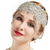 cheap Accessories and More-1920s Flapper Headpiece Roaring 20s Headband Great Gatsby Headband Chain for Women Vintage Hair Accessory White Silver Wedding Party