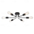 billige Taklamper med dimming-led taklampe 6 hoder 80cm sputnik design lysekrone metall kunstnerisk stil sputnik industrimalt finish kunstnerisk nordisk stil 110-240v