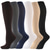 baratos meias masculinas-6 pares de meias esportivas de compressão atléticas longas masculinas femininas respiráveis confortáveis antiderrapantes secagem rápida ginástica treino basquete corrida treinamento ativo jogging esportes nylon preto branco cinza