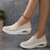 cheap Women&#039;s Sneakers-Women&#039;s Slip-On Air Cushion Sneakers – Breathable Mesh Walking Shoes for Casual &amp; Sports