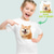 billige tilpasse-Drenge 3D Dyr Dinosaurus Drage T-shirt Kortærmet 3D-udskrivning Sommer Aktiv Sød Stil Polyester Børn 4-12 år Regulær