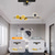 voordelige Plafondventilatorverlichting-plafondventilator met 360° draaibare zonsondergang lampvoering design app&amp;amp; afstandsbediening 100cm 5-lichts dimbaar 6 windsnelheden moderne plafondventilator voor slaapkamer, woonkamer, kleine