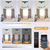 voordelige Plafondventilatorverlichting-plafondventilator met 360° draaibare zonsondergang lampvoering design app&amp;amp; afstandsbediening 100cm 5-lichts dimbaar 6 windsnelheden moderne plafondventilator voor slaapkamer, woonkamer, kleine