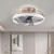 cheap Ceiling Fan Lights-Ceiling Fan with Light Circle Design App &amp; Remote Control Crystal 50cm Dimmable 6 Wind Speeds Modern Ceiling Fan for Bedroom, Living Room, Small Room 110-240V
