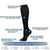 baratos meias masculinas-6 pares de meias esportivas de compressão atléticas longas masculinas femininas respiráveis confortáveis antiderrapantes secagem rápida ginástica treino basquete corrida treinamento ativo jogging esportes nylon preto branco cinza