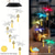 cheap Solar String Lights-Solar Wind Chimes Bell Dragonfly LED Lights Outdoor Waterproof Auto Light Color-Changing Solar Powered Hanging Lights for Courtyard Garden Patio Festival Decoration