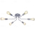 billige Taklamper med dimming-led taklampe 6 hoder 80cm sputnik design lysekrone metall kunstnerisk stil sputnik industrimalt finish kunstnerisk nordisk stil 110-240v