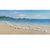 baratos Pinturas de Paisagens-pintura a óleo artesanal de praia arte da parede moderno abstrato oceano paisagem decoração de casa lona enrolada sem moldura não esticada