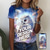 halpa muokata-Naisten T-paita Kuvitettu Painettu Päivittäin Bile Perus Lyhythihainen Pyöreä kaula-aukko Mukautettu tulostus
