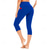 cheap Yoga Leggings &amp; Tights-Women&#039;s Capri Leggings Side Pockets Tummy Control Butt Lift High Waist Yoga Fitness Gym Workout Bottoms Black White Burgundy Spandex Sports Activewear High Elasticity Skinny