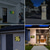 Χαμηλού Κόστους Εξωτερικά Επιτοίχια Φώτα-diy led αριθμοί διευθύνσεων πλάκες πολύχρωμη ηλιακή πινακίδα αριθμού σπιτιού για το σπίτι σας επιτοίχια επιγραφή ηλιακή λάμπα κήπου πολύχρωμος φωτισμός