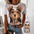 cheap Customize-Women&#039;s T shirt Tee Graphic Print Daily Going out Basic Short Sleeve Round Neck Custom Print