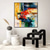 cheap Abstract Paintings-Oil Painting 100% Handmade Hand Painted Wall Art On Canvas Abstract Knife Painting Landscape Yellow Red For Home Decoration Decor Rolled Canvas No Frame Unstretched
