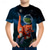 billige Guttens 3D Dyr-Barn Gutt T skjorte T-skjorte Grafisk Dinosaur Astronaut Kortermet Crewneck Barn Topp utendørs 3D-utskrift Sport Mote Kul Sommer Svart 3-12 år