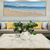 baratos Pinturas de Paisagens-pintura a óleo artesanal de praia arte da parede moderno abstrato oceano paisagem decoração de casa lona enrolada sem moldura não esticada