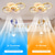 cheap Ceiling Fan Lights-Ceiling Fan with Light Dimmable Circle Design Crystal 62cm 6 Wind Speeds Modern Ceiling Fan for Bedroom, Living Room App &amp; Remote Control 110-240V